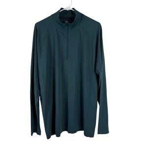 VRST Mens XXL 2XL Circuit Seamless 1/4 Zip Pullover Green Dusk Heather NWT